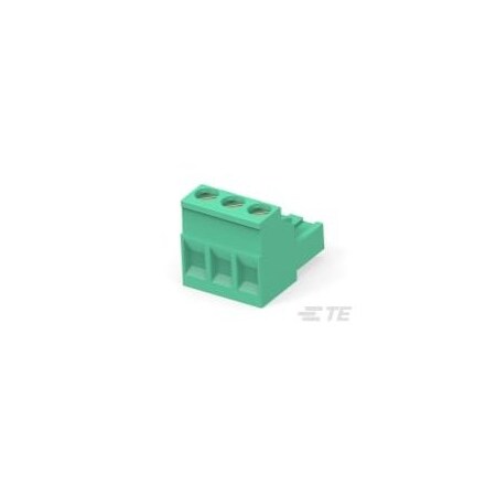 Te Connectivity 3 POS 5.08MM R/A PLUG TRM BLK 796634-3